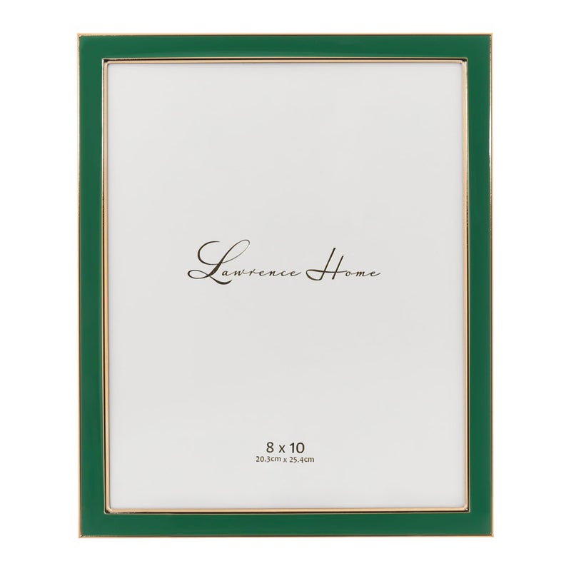 Lawrence Frames 586580 Polished Enamel Picture Frame, 8x10, Green - Image 1